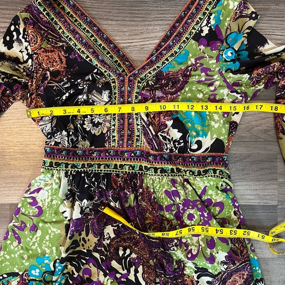 ECI New York BoHo Multicolor Dress SZ S - Picture 8 of 12